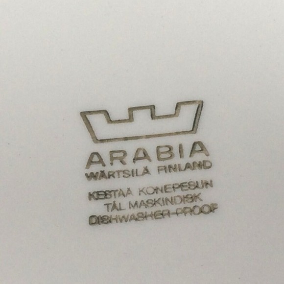 Arabia Finland Kartano round platter, Esteri Tomula Vintage Scandinavian Modern - Picture 4 of 6